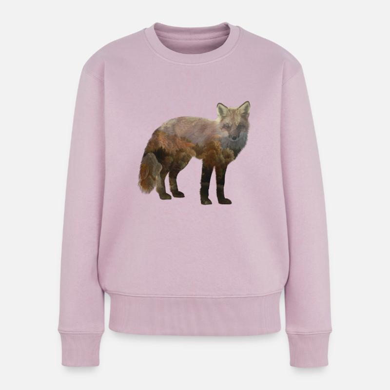 Fuchs - Frauen Premium Bio Pullover - Altrosa