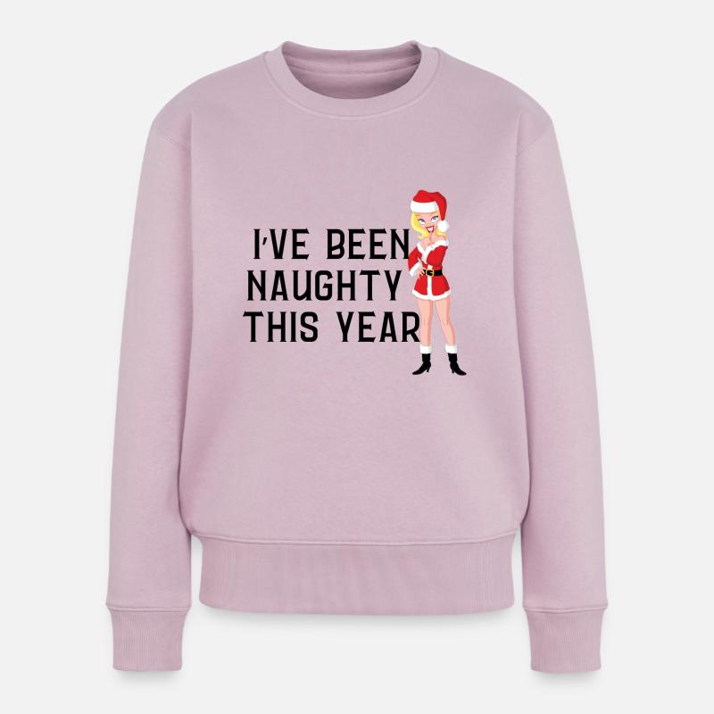 Frecher Weihnachtspullover - Frauen Premium Bio Pullover - Altrosa