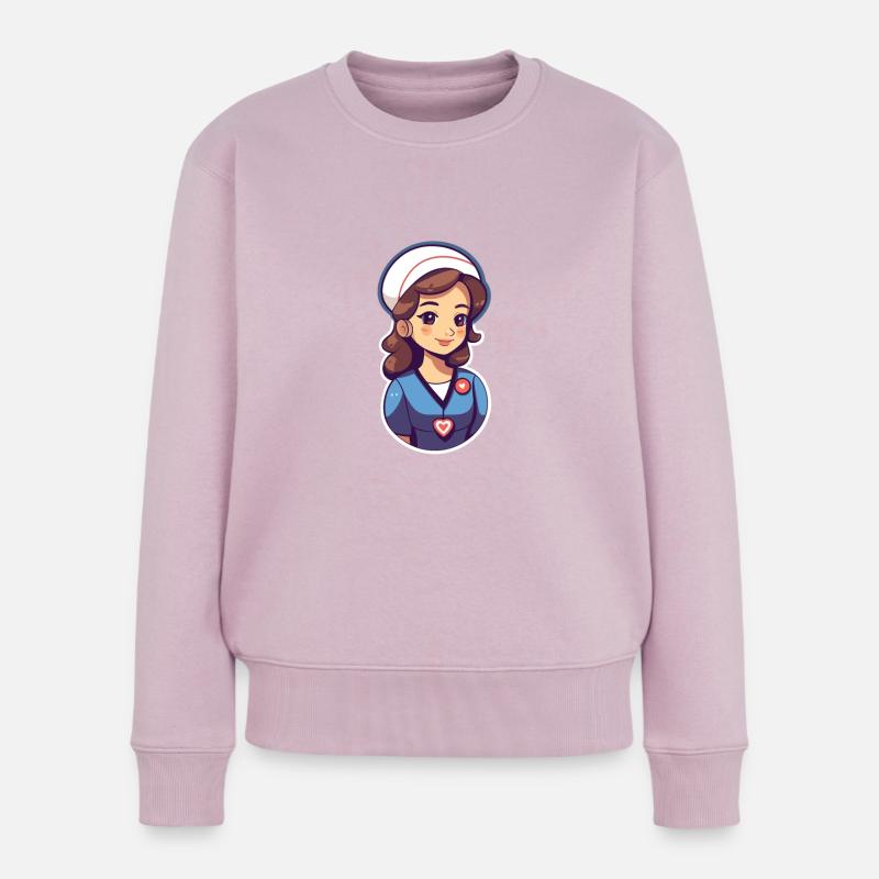 Infirmière - Pull Premium bio Femme - rose poudré