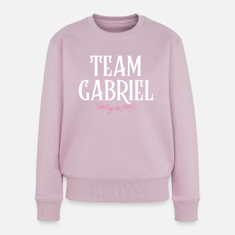 Emily In Paris Team Gabriel - Frauen Premium Bio Pullover - Altrosa