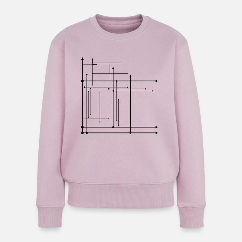 Pfeilen - Frauen Premium Bio Pullover - Altrosa