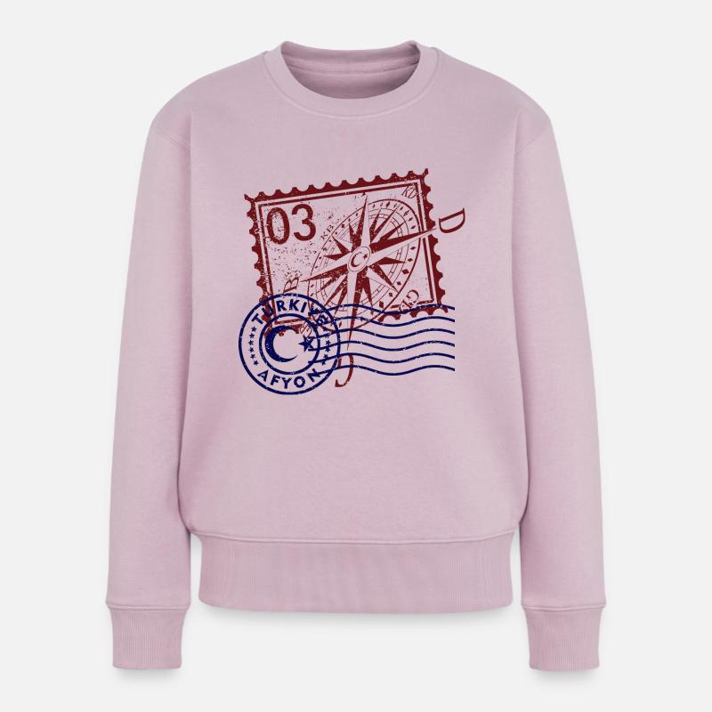 Afyon - Pull Premium bio Femme - rose poudré