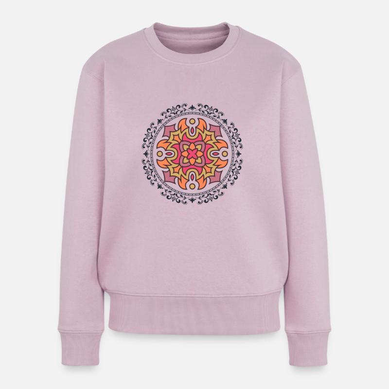 Herbstblume - Frauen Premium Bio Pullover - Altrosa