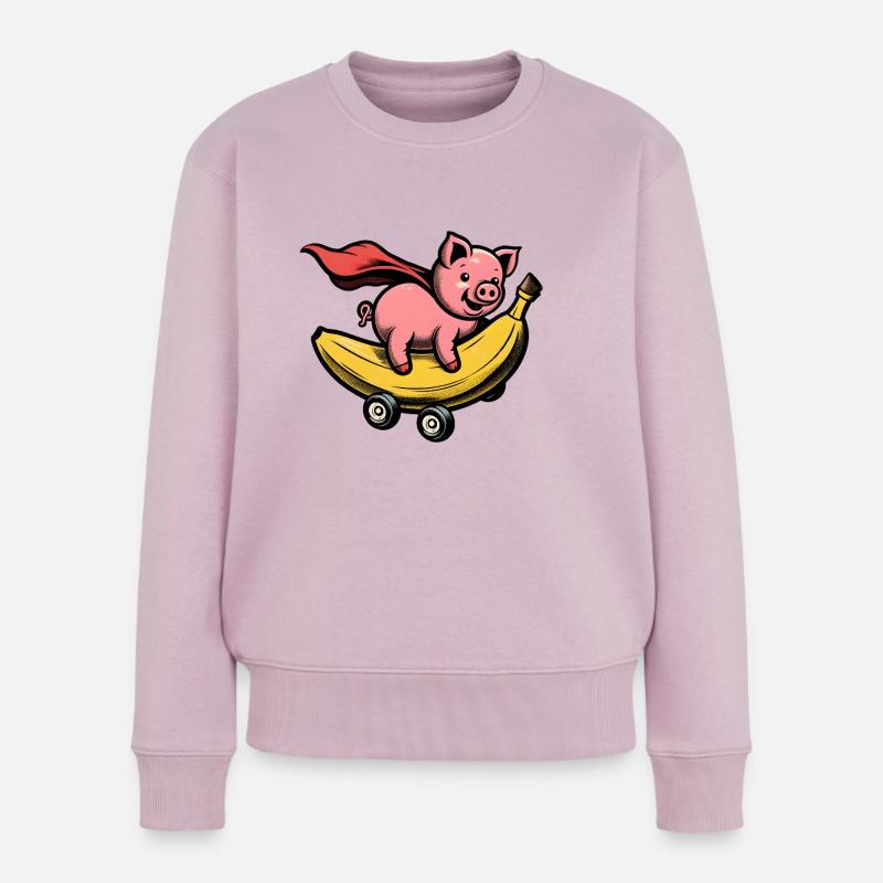 Pigman - Frauen Premium Bio Pullover - Altrosa