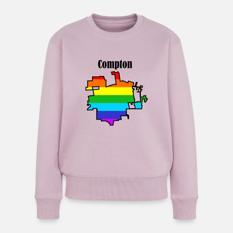 Arc-en-ciel de Compton - Pull Premium bio Femme - rose poudré