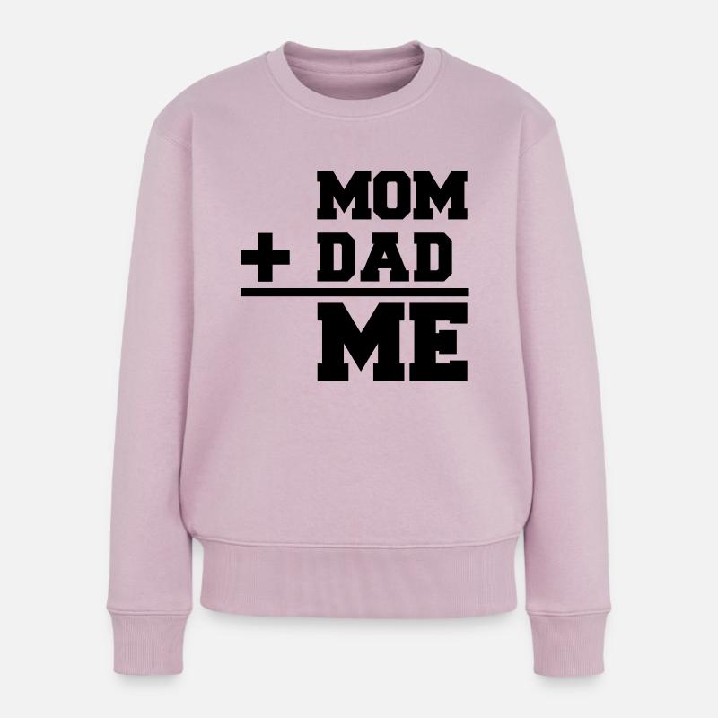 Mom Dad Me - Frauen Premium Bio Pullover - Altrosa