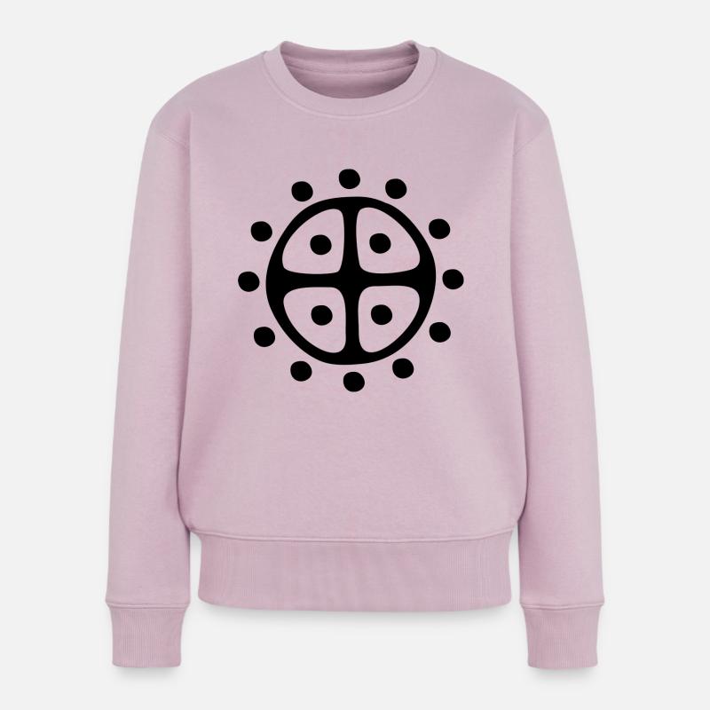 Roue solaire / Roue annuelle - Pull Premium bio Femme - rose poudré