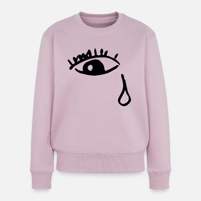 Weinendes Auge - Frauen Premium Bio Pullover - Altrosa