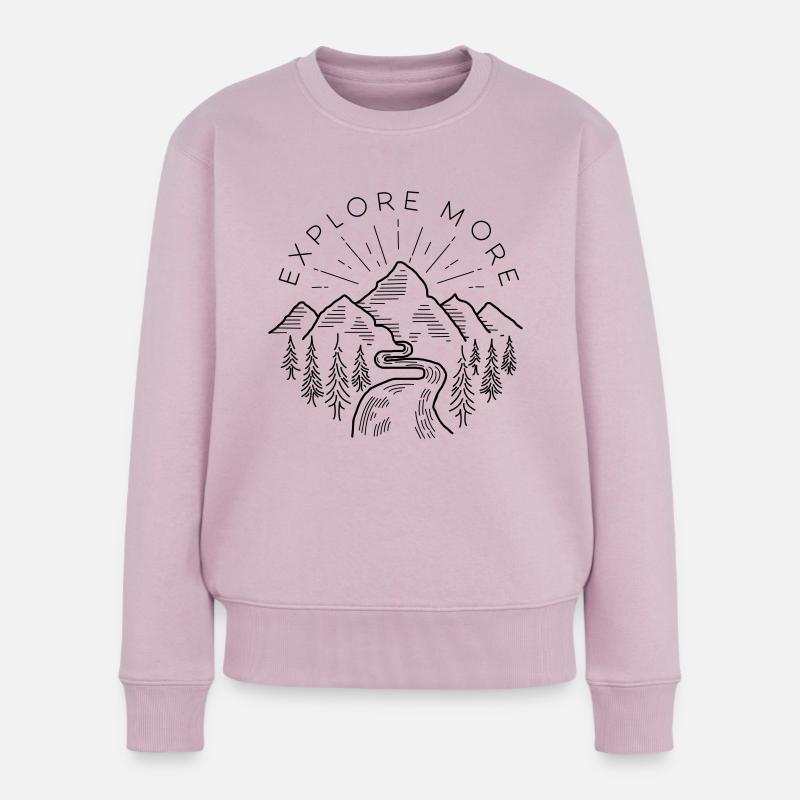 Explore more - Women's Premium Organic Jumper - dusky pink