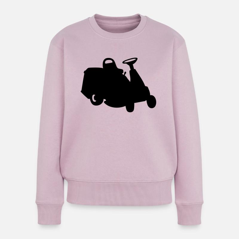 aufsitzmaeher__f1 - Frauen Premium Bio Pullover - Altrosa