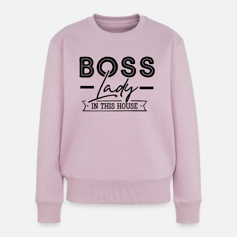 Chefin - Frauen Premium Bio Pullover - Altrosa