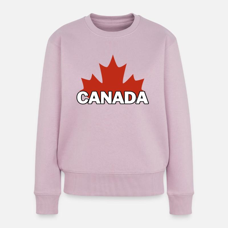 Kanada Tag - Frauen Premium Bio Pullover - Altrosa