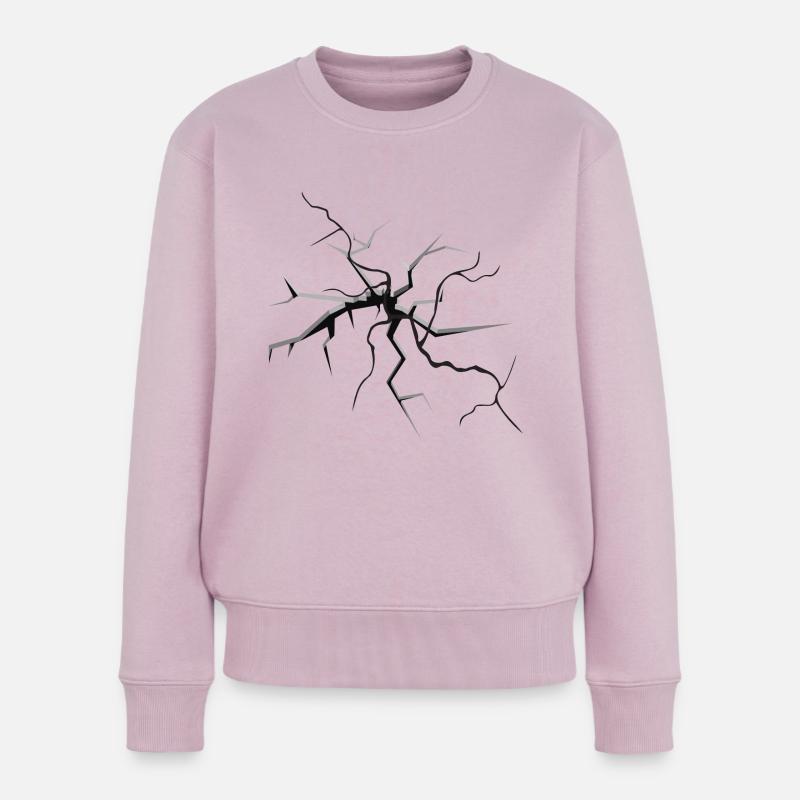 Riss - Frauen Premium Bio Pullover - Altrosa