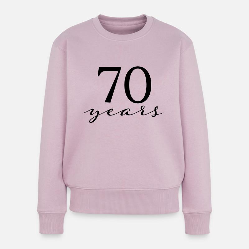 70 Jahre - Frauen Premium Bio Pullover - Altrosa
