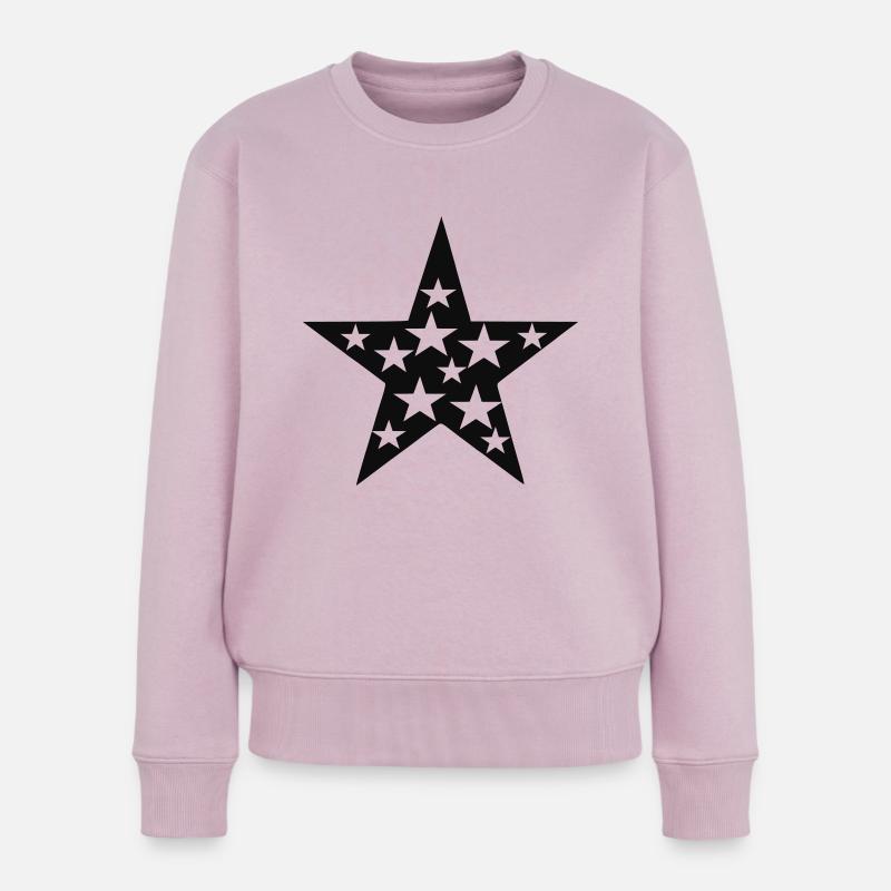 Stern - Frauen Premium Bio Pullover - Altrosa