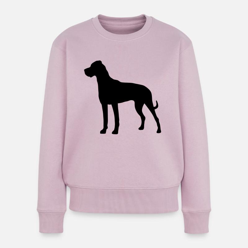 Deutsche Dogge - Frauen Premium Bio Pullover - Altrosa