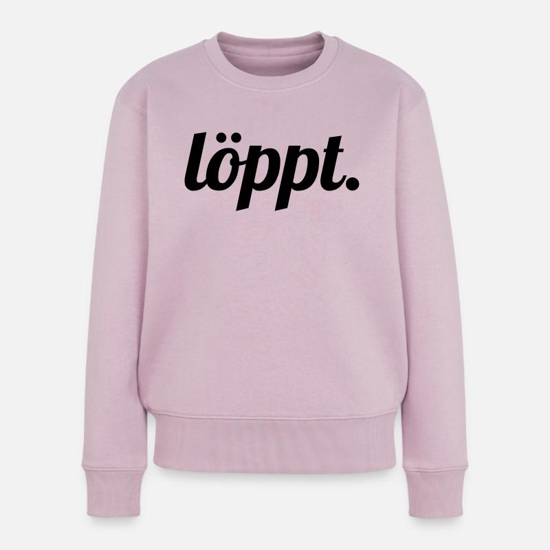 löppt - Frauen Premium Bio Pullover - Altrosa