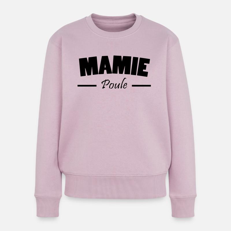 mamie poule - Pull Premium bio Femme - rose poudré