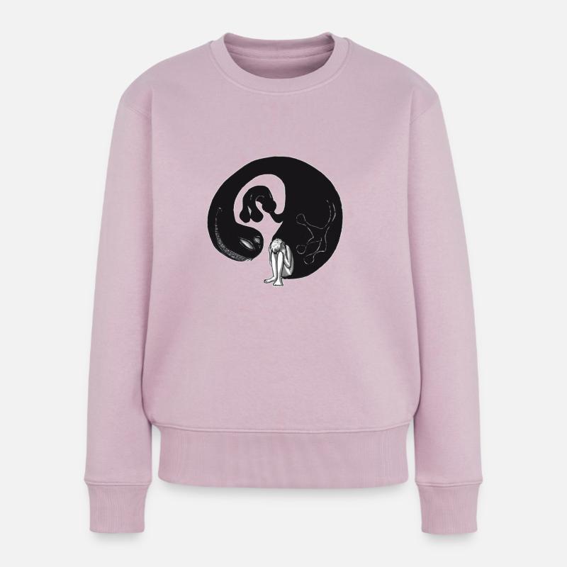 Dépression - Pull Premium bio Femme - rose poudré