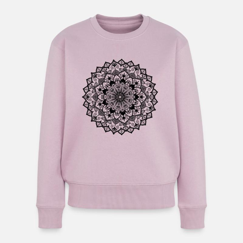 Mandala - Frauen Premium Bio Pullover - Altrosa