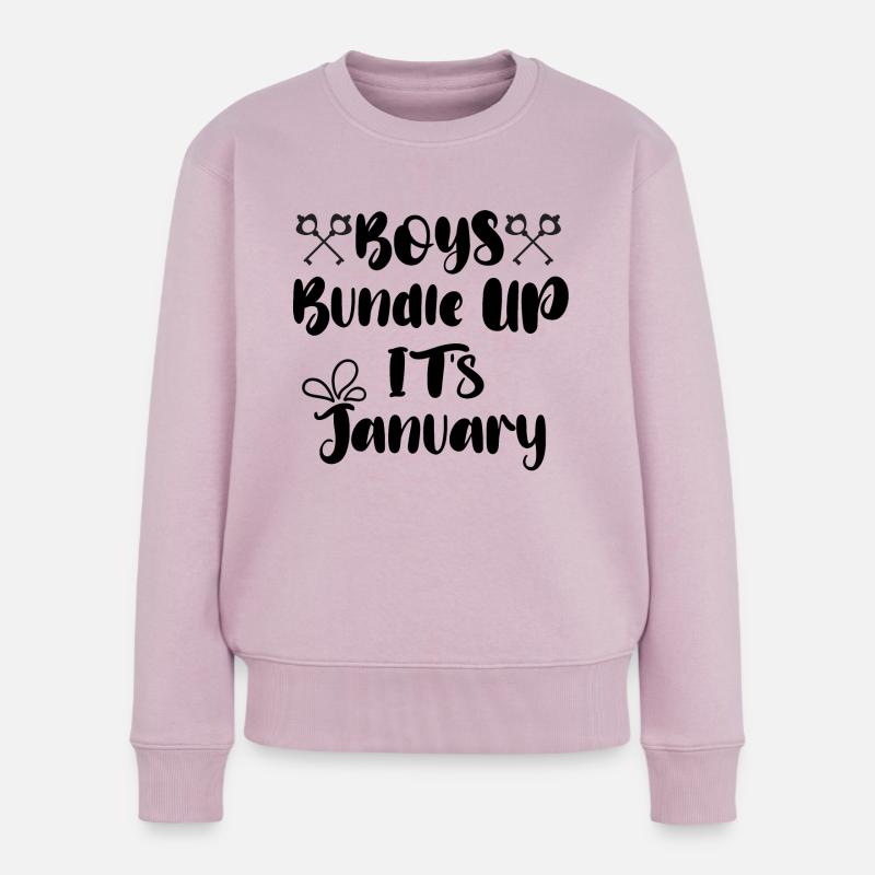 Boys Bundlel bis Januar - Frauen Premium Bio Pullover - Altrosa