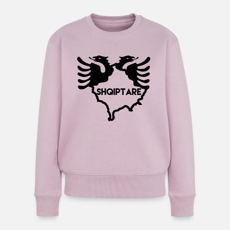 Kosovo Adler - Frauen Premium Bio Pullover - Altrosa