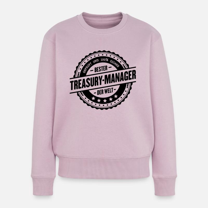 Bester Treasury-Manager - Frauen Premium Bio Pullover - Altrosa
