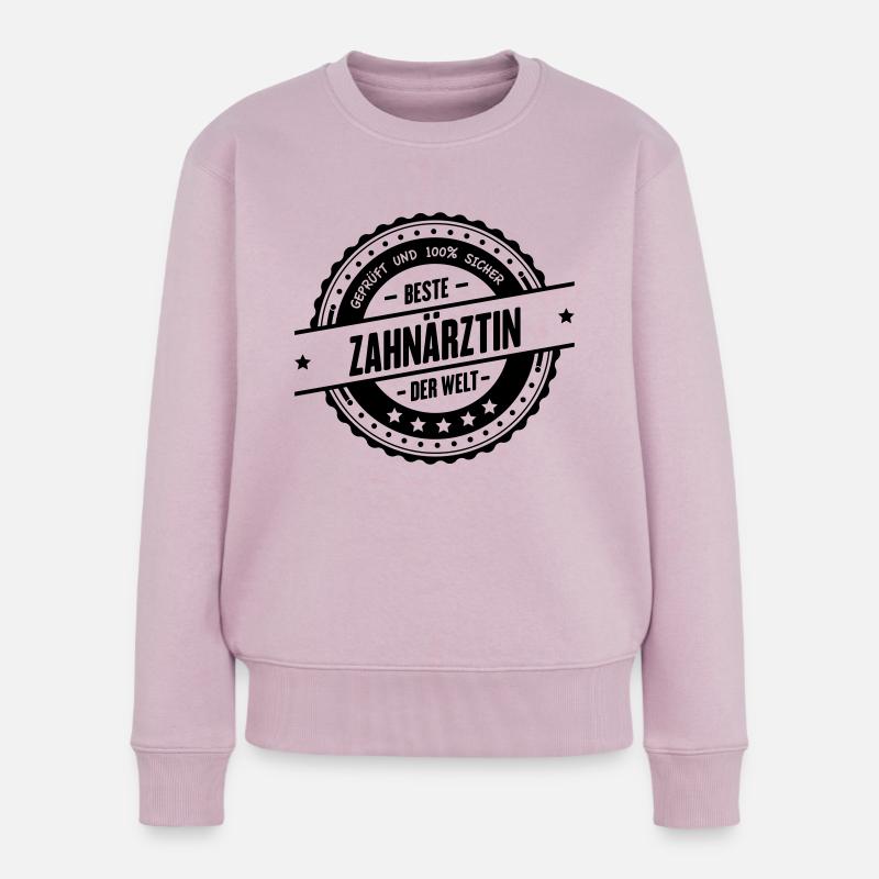 Beste Zahnärztin - Frauen Premium Bio Pullover - Altrosa