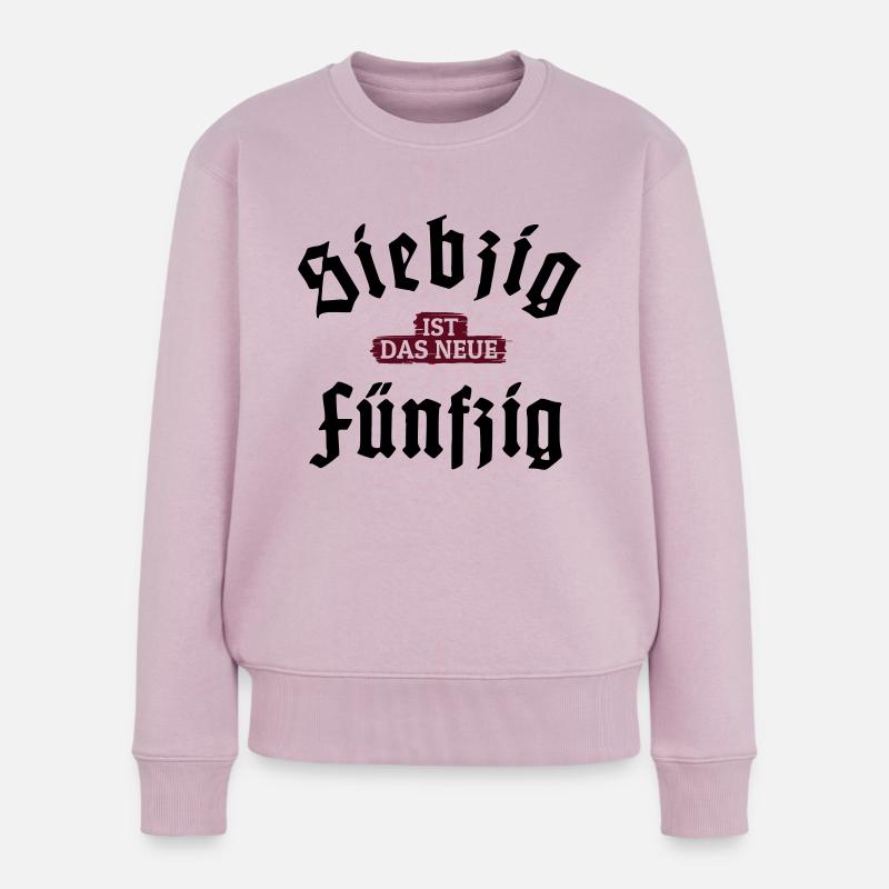 70 ist das neue 50 - Frauen Premium Bio Pullover - Altrosa