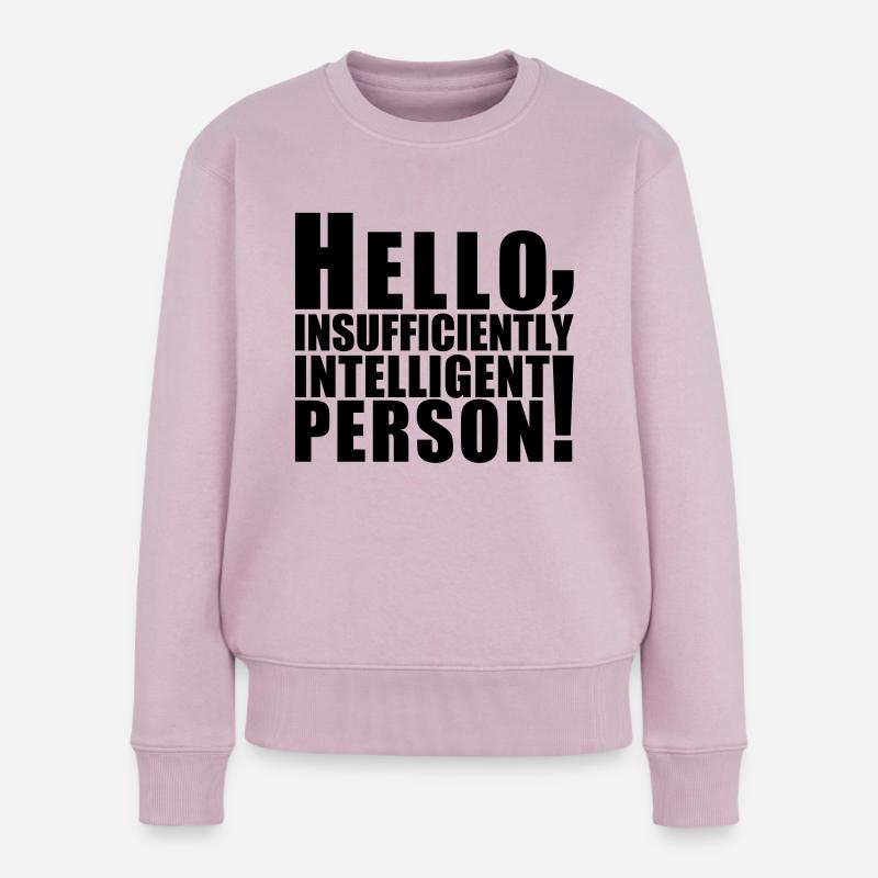 hello_person - Frauen Premium Bio Pullover - Altrosa