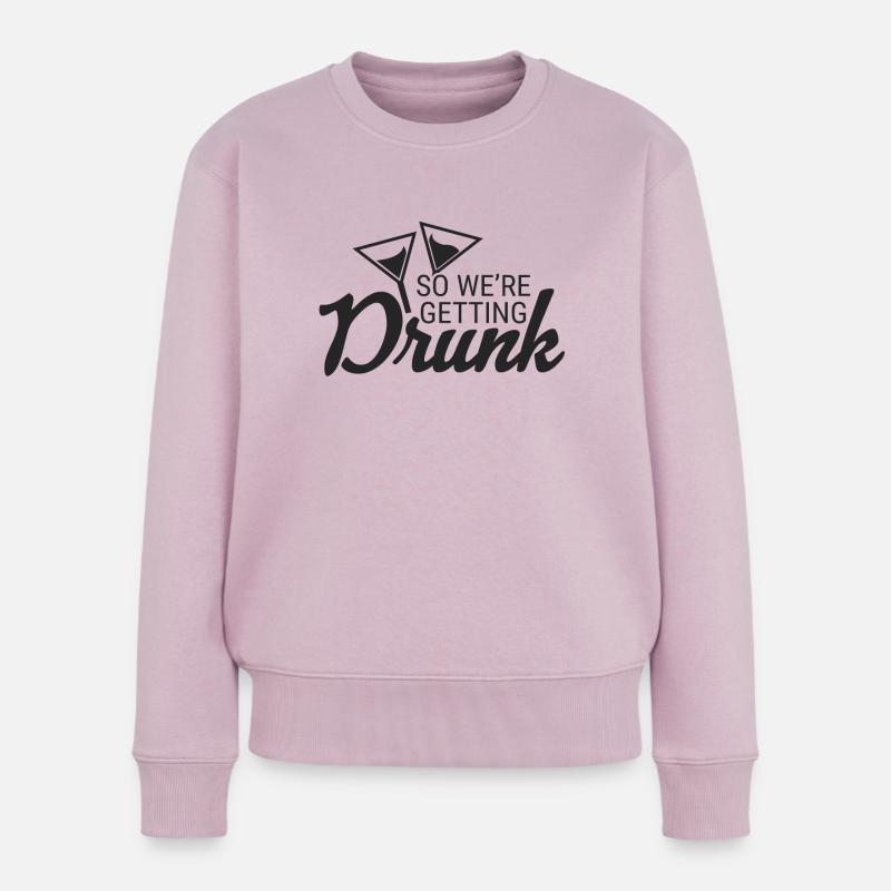 Bachelor & Bachelorette Party - Pull Premium bio Femme - rose poudré