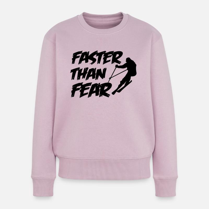 ski - Frauen Premium Bio Pullover - Altrosa