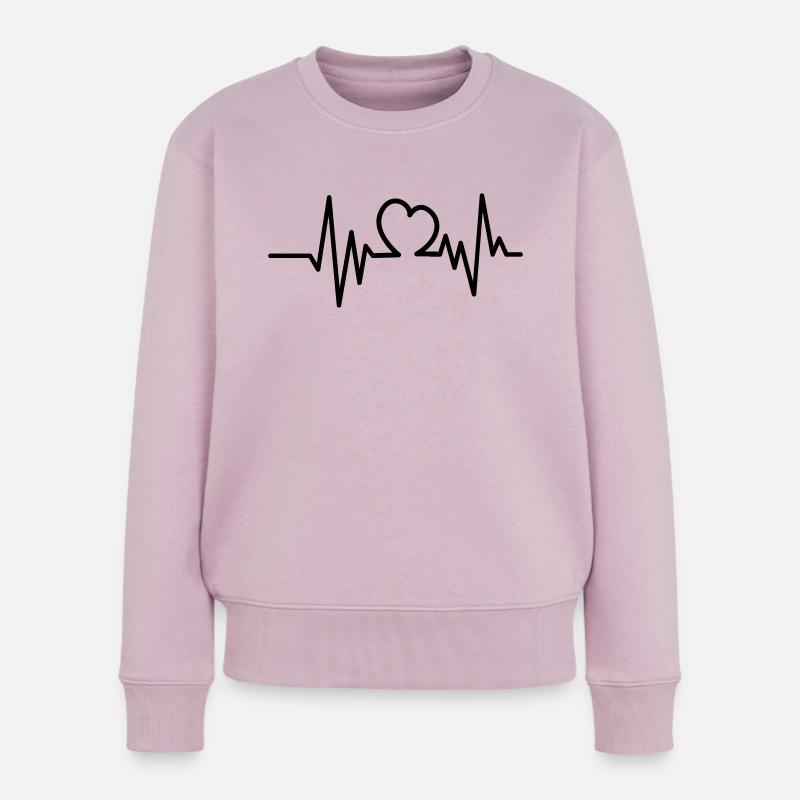 musik - Frauen Premium Bio Pullover - Altrosa