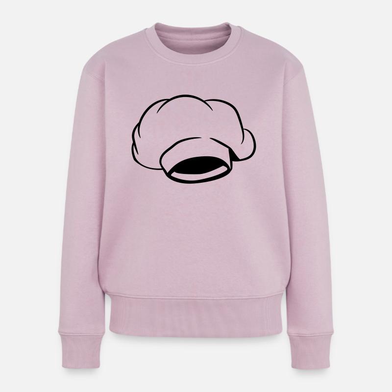 cuisinier chapeau de chef de cuisine - Pull Premium bio Femme - rose poudré