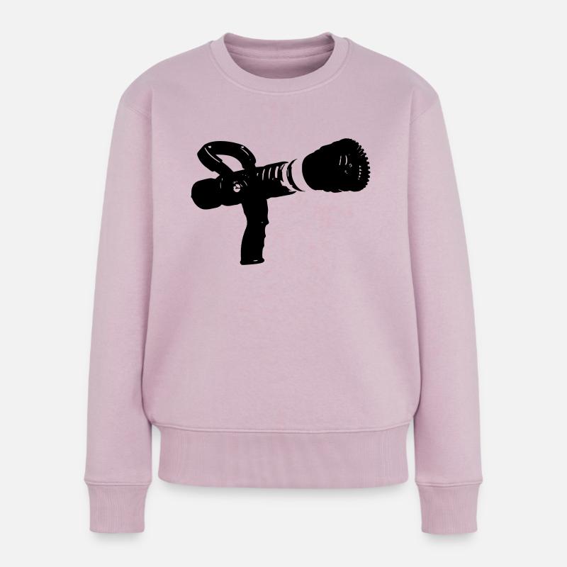 Feuer Feuerwehrschlauch - Frauen Premium Bio Pullover - Altrosa