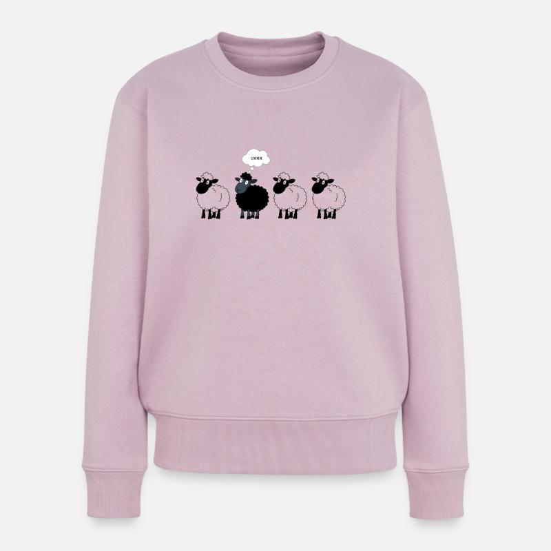 Das schwarze Schaf - Frauen Premium Bio Pullover - Altrosa