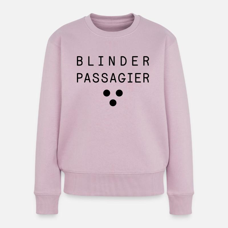 Blinder Passagier - Frauen Premium Bio Pullover - Altrosa
