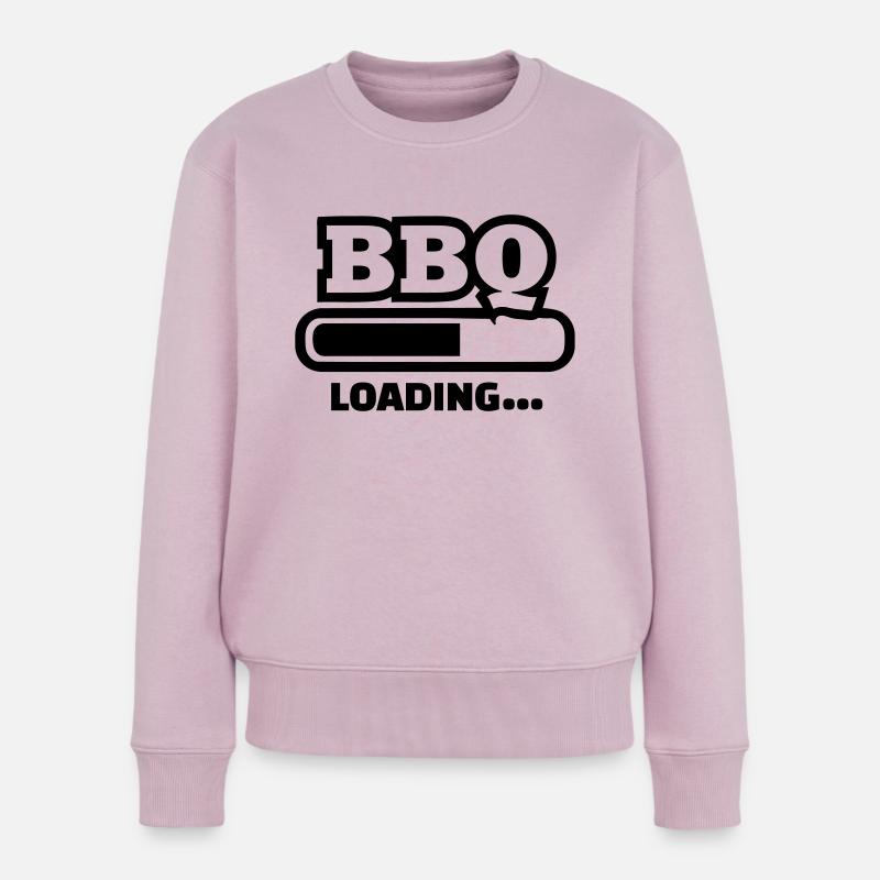 Grillen - Frauen Premium Bio Pullover - Altrosa