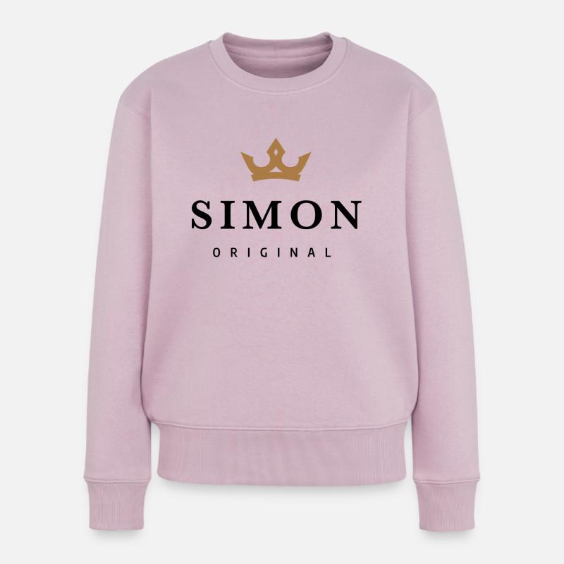 Simon - Pull Premium bio Femme - rose poudré