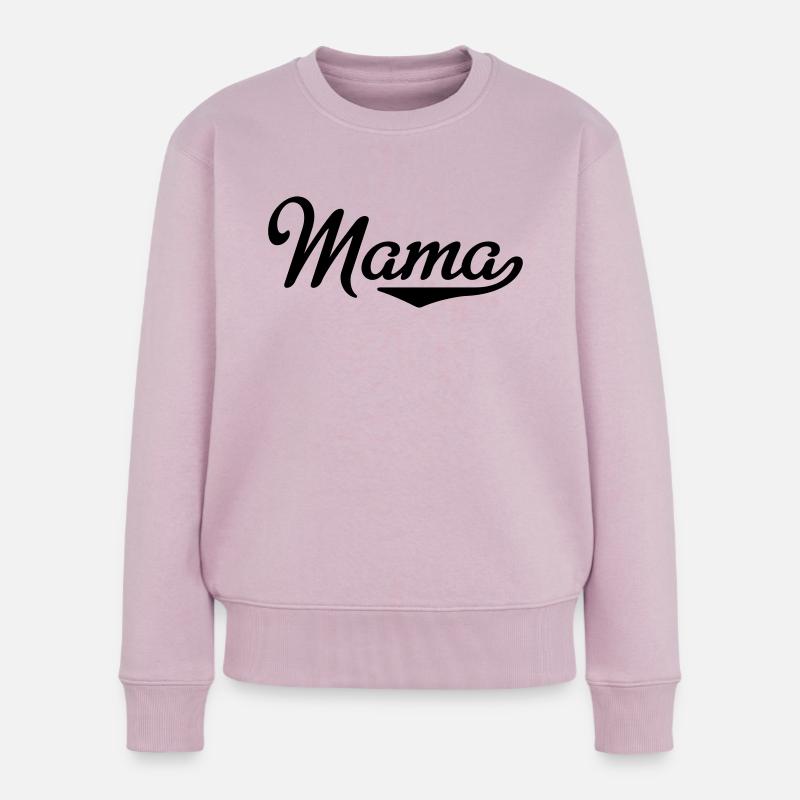 Mama - Frauen Premium Bio Pullover - Altrosa