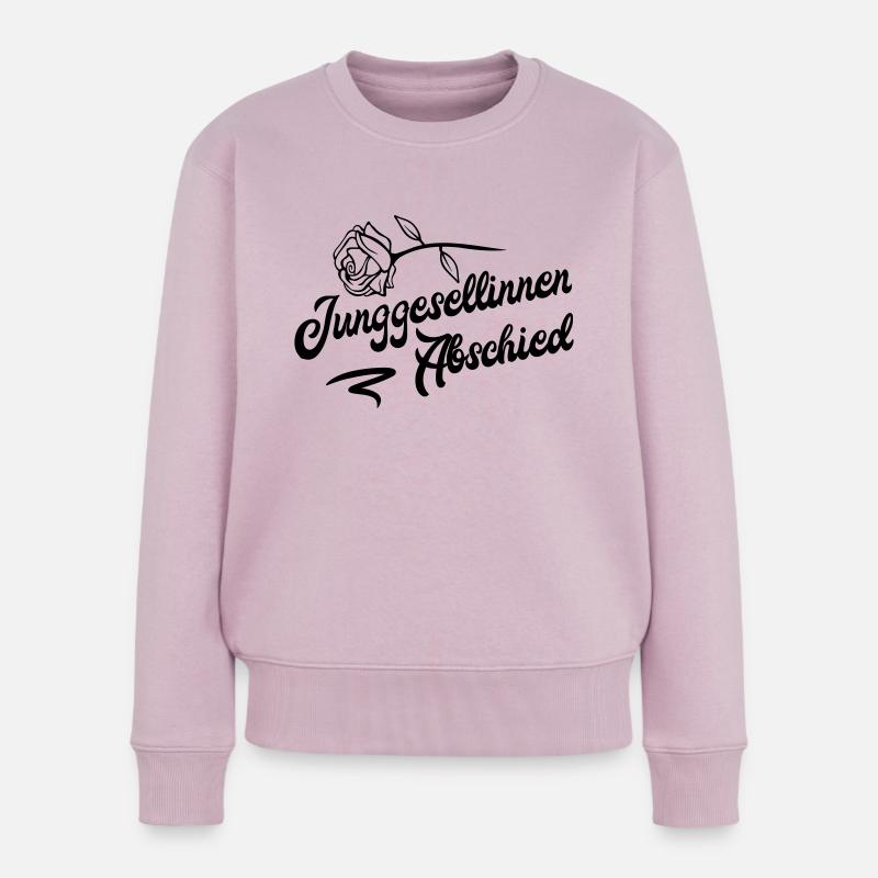 junggesellinnen rose - Frauen Premium Bio Pullover - Altrosa