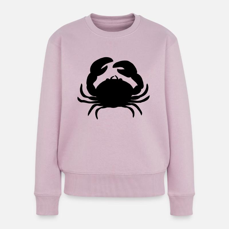 crab - Frauen Premium Bio Pullover - Altrosa