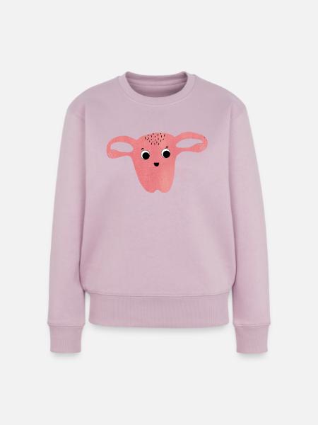 Lebensgebärmutter - Frauen Premium Bio Pullover - Altrosa