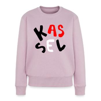 Kassel Kunst - Frauen Premium Bio Pullover - Altrosa - Vorne - Julia (174cm)