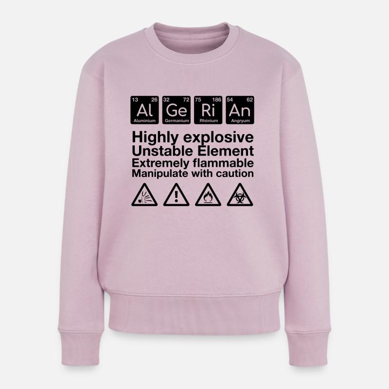 Algerische Wichtigkeit - Frauen Premium Bio Pullover - Altrosa