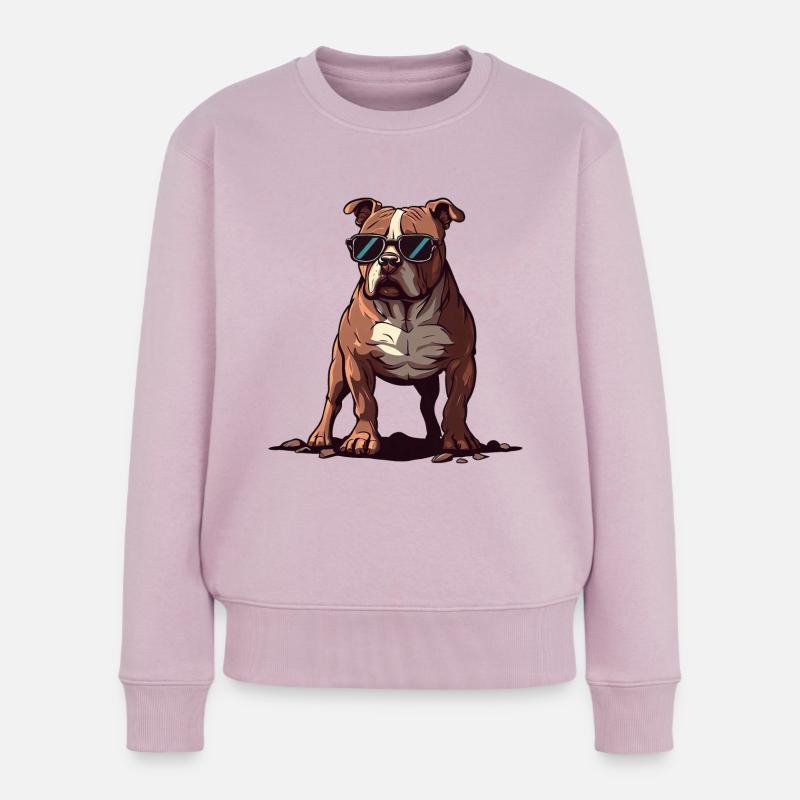 Pitbull L’explorateur - Pull Premium bio Femme - rose poudré