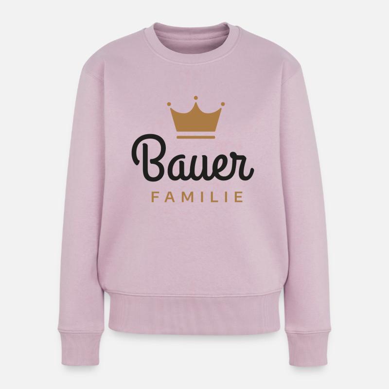 Bauer-Familie - Frauen Premium Bio Pullover - Altrosa