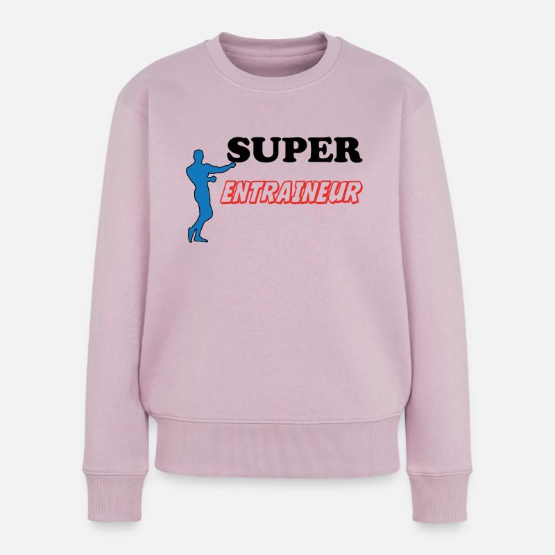 SUPER TRAINER - Frauen Premium Bio Pullover - Altrosa