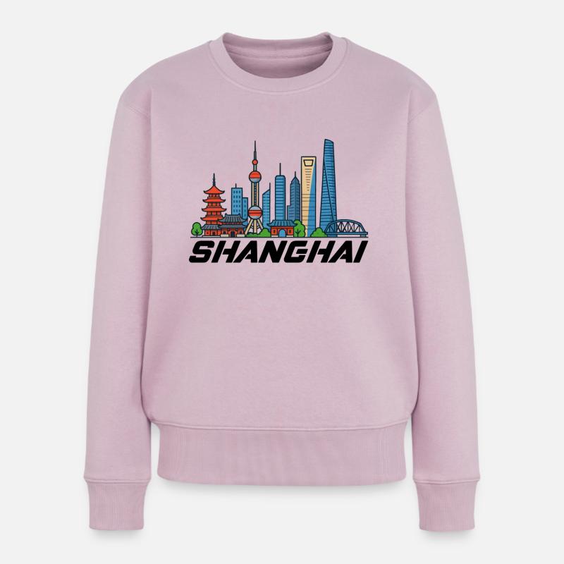 shanghai - Frauen Premium Bio Pullover - Altrosa