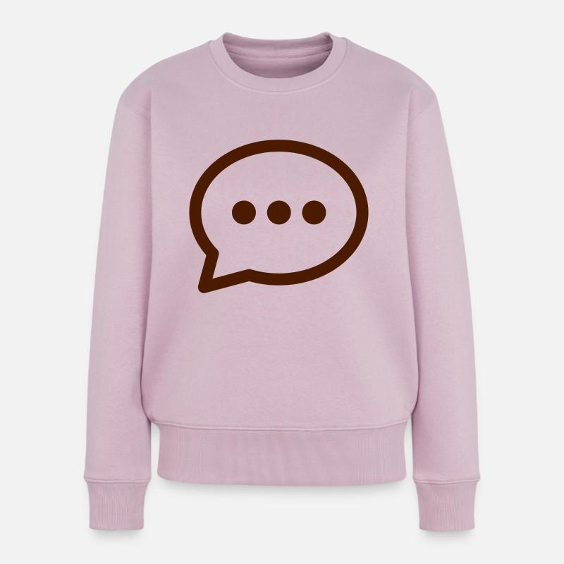 Sprechblase - Frauen Premium Bio Pullover - Altrosa